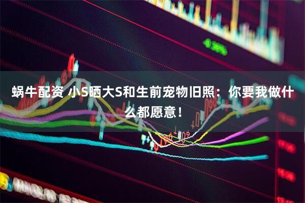 蜗牛配资 小S晒大S和生前宠物旧照：你要我做什么都愿意！